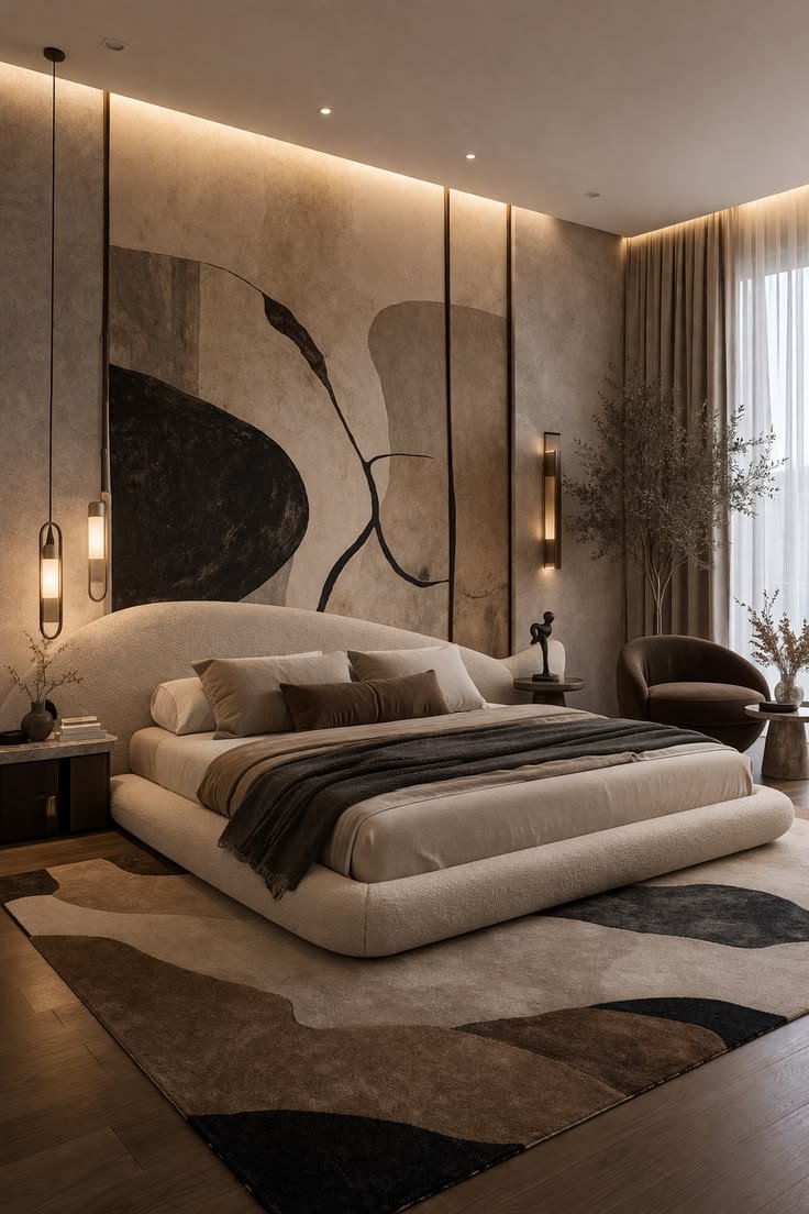 A luxurious master bedroom